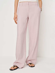 Reformation Gisele Low Rise Pant - Pink Stripe