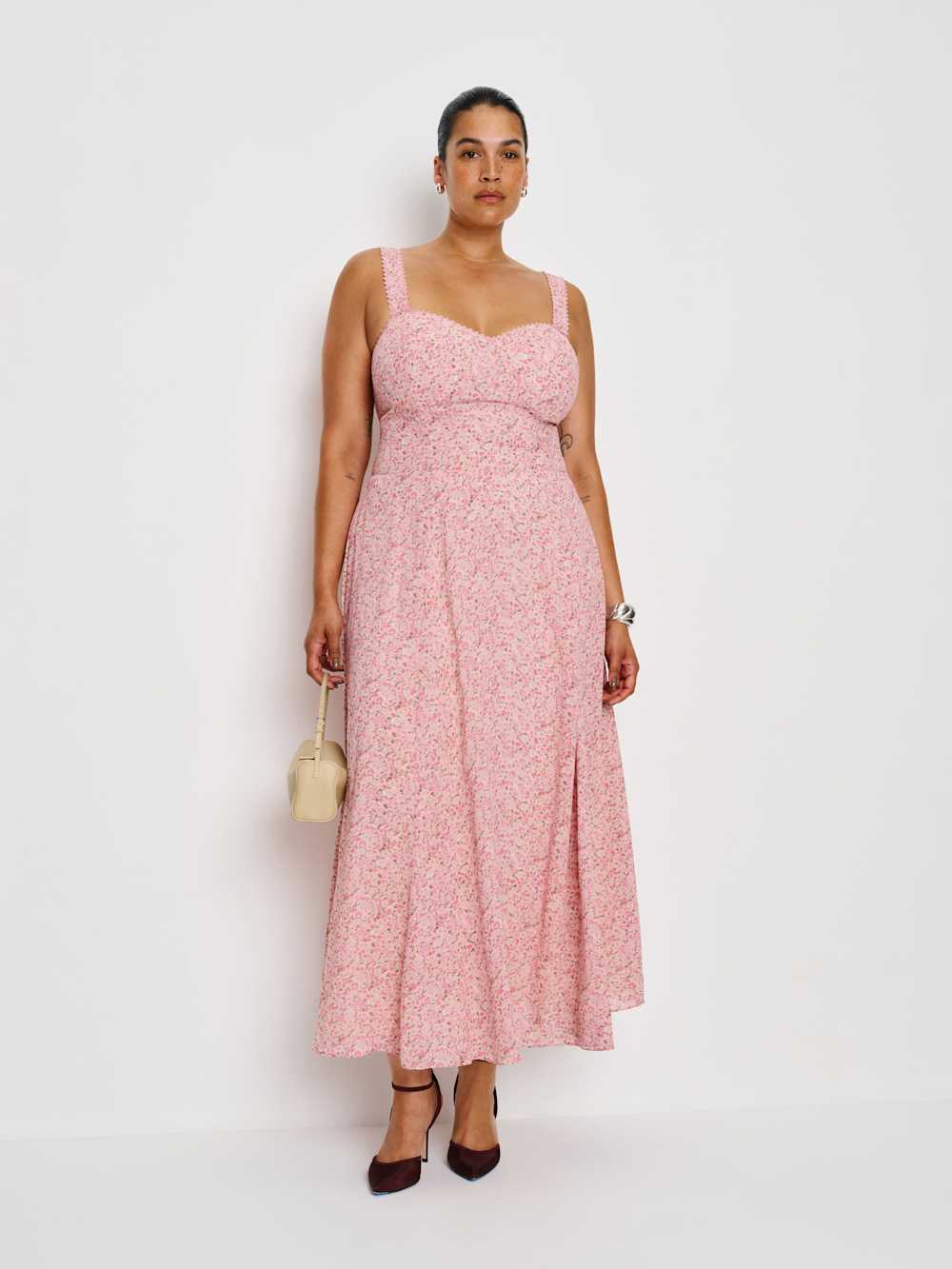 Reformation Lela Dress Es - Rosin