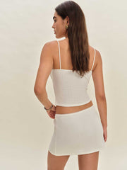 Reformation Emily Knit Skirt - Gossamer