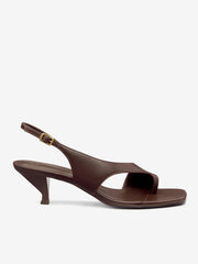 Reformation Marnie Heeled Sandal - Espresso Leather