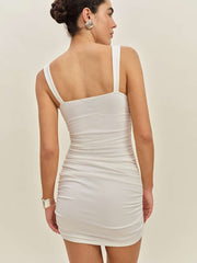 Reformation Leda Knit Dress - Fior Di Latte
