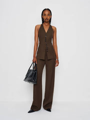 Reformation Vida High Rise Pant - Brown