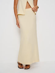 Reformation Olivia Knit Two Piece - Custard