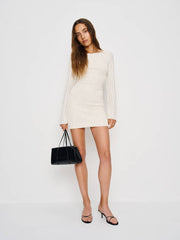 Reformation Ezra Knit Dress - White