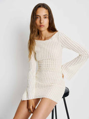 Reformation Ezra Knit Dress - White
