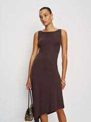 Reformation Luke Knit Dress - Mole