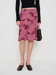 Reformation Cora Knit Skirt - Hothouse Rose