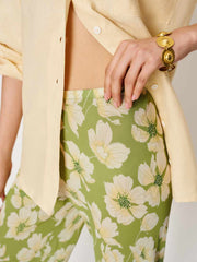 Reformation Gale Sheer Mid Rise Bias Pant - Lovebird