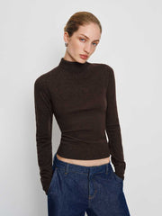 Reformation Jett Cashmere Turtleneck - Compost