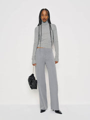 Reformation Jett Cashmere Turtleneck - Granite