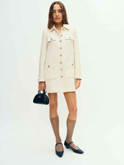 Reformation Emerson Coat - Cream