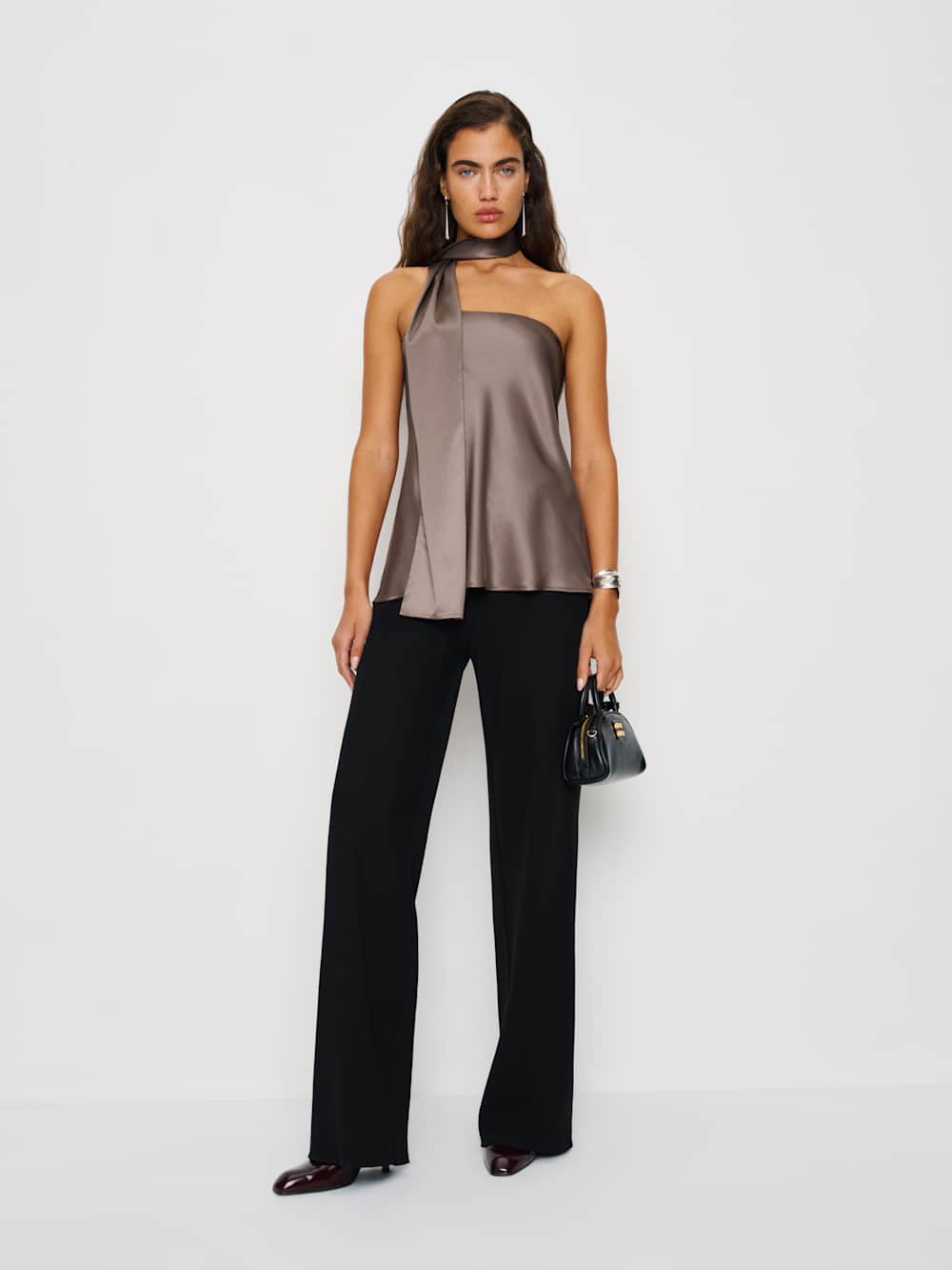 Reformation Sienna Satin Top - Magnetic