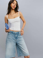 Reformation Hattie Top - White Eyelet