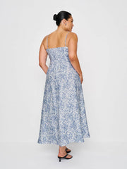 Reformation Monette Linen Dress Es - Chloe