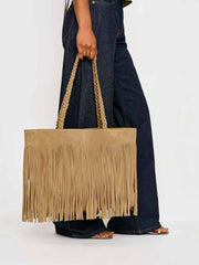 Reformation Luna Tote Bag - Hazel Suede