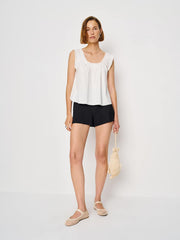Reformation Gale Mid Rise Bias Short - Black