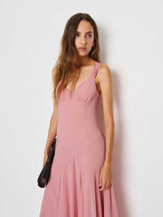 Reformation Narcissa Dress - Dusty Rose