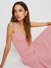 Reformation Narcissa Dress - Dusty Rose