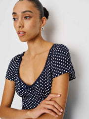 Reformation Afton Dress - Dream Dot