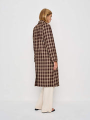 Reformation Beck Trench - Brown Check
