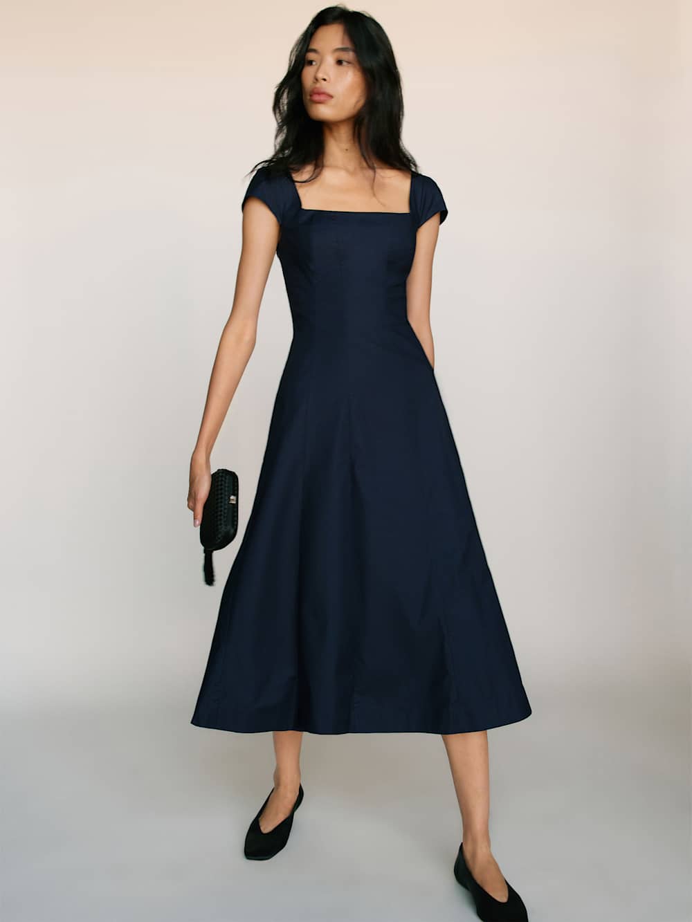 Reformation Harlie Dress - Navy