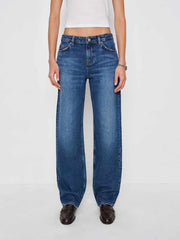 Reformation Charlee Low Rise Straight Leg Long Jeans - Maggiore