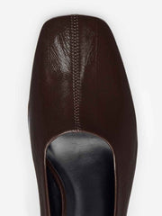 Reformation Inez Pump - Espresso Eel