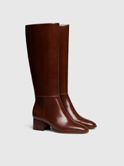 Reformation Gilly Knee Boot - Syrup Leather