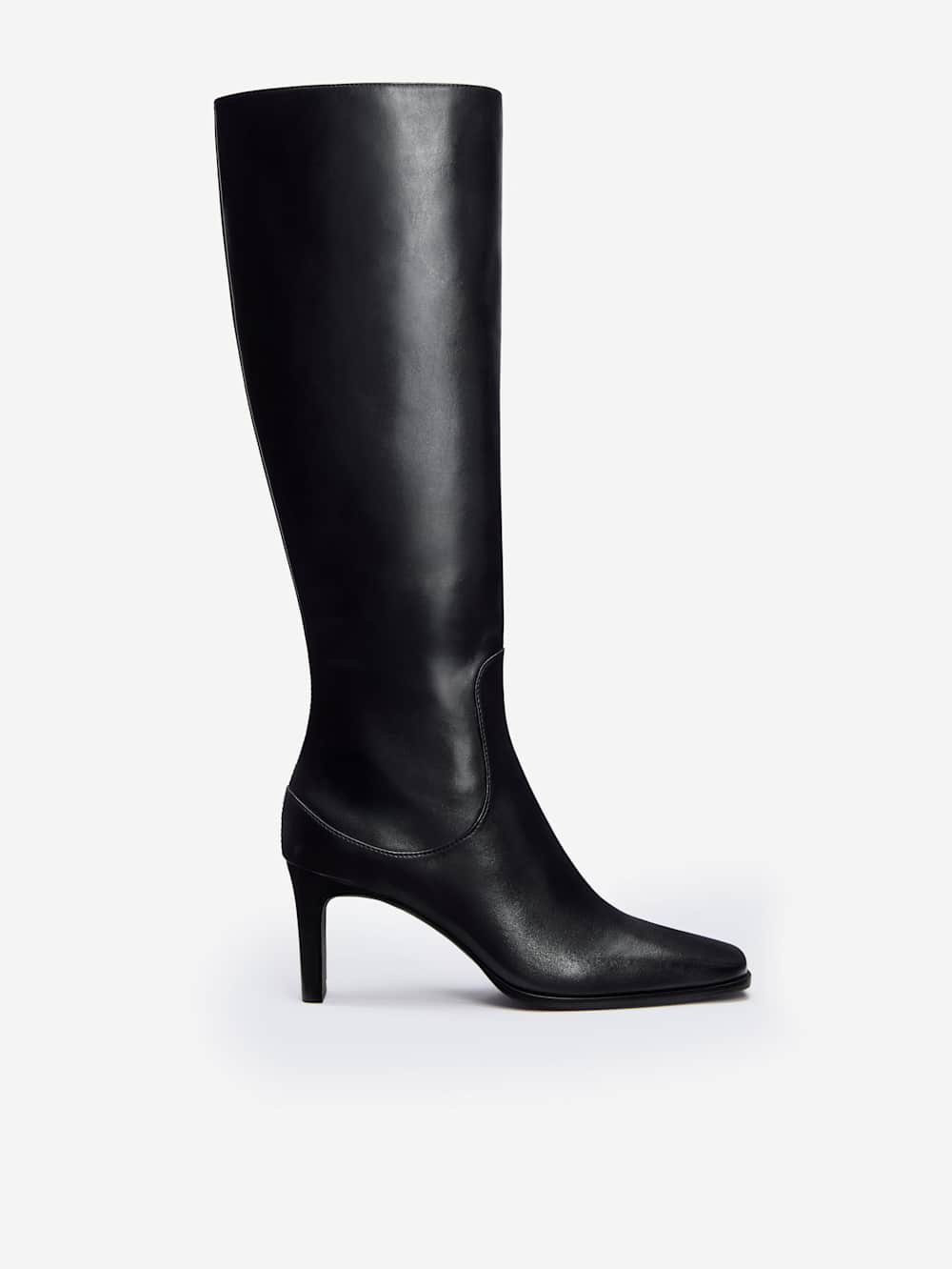Reformation Claudette Knee Boot - Black Leather