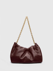 Reformation Dahlia Shoulder Bag - Rum Raisin Leather