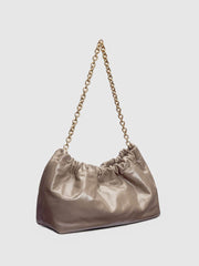 Reformation Dahlia Shoulder Bag - Taupe Leather