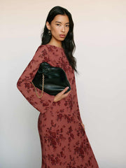 Reformation Dahlia Tote Bag - Black Leather