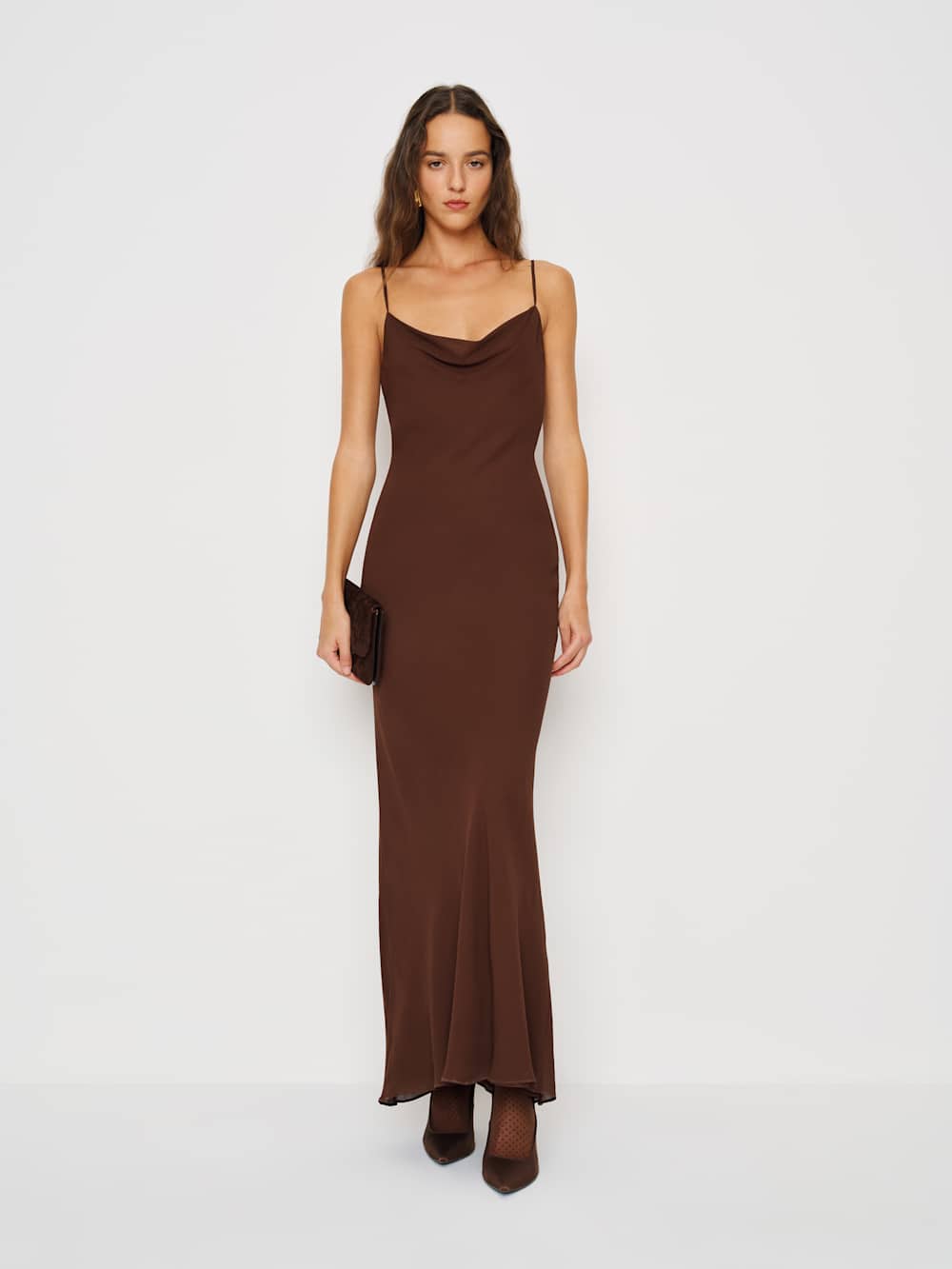 Reformation Drina Dress - Cafe
