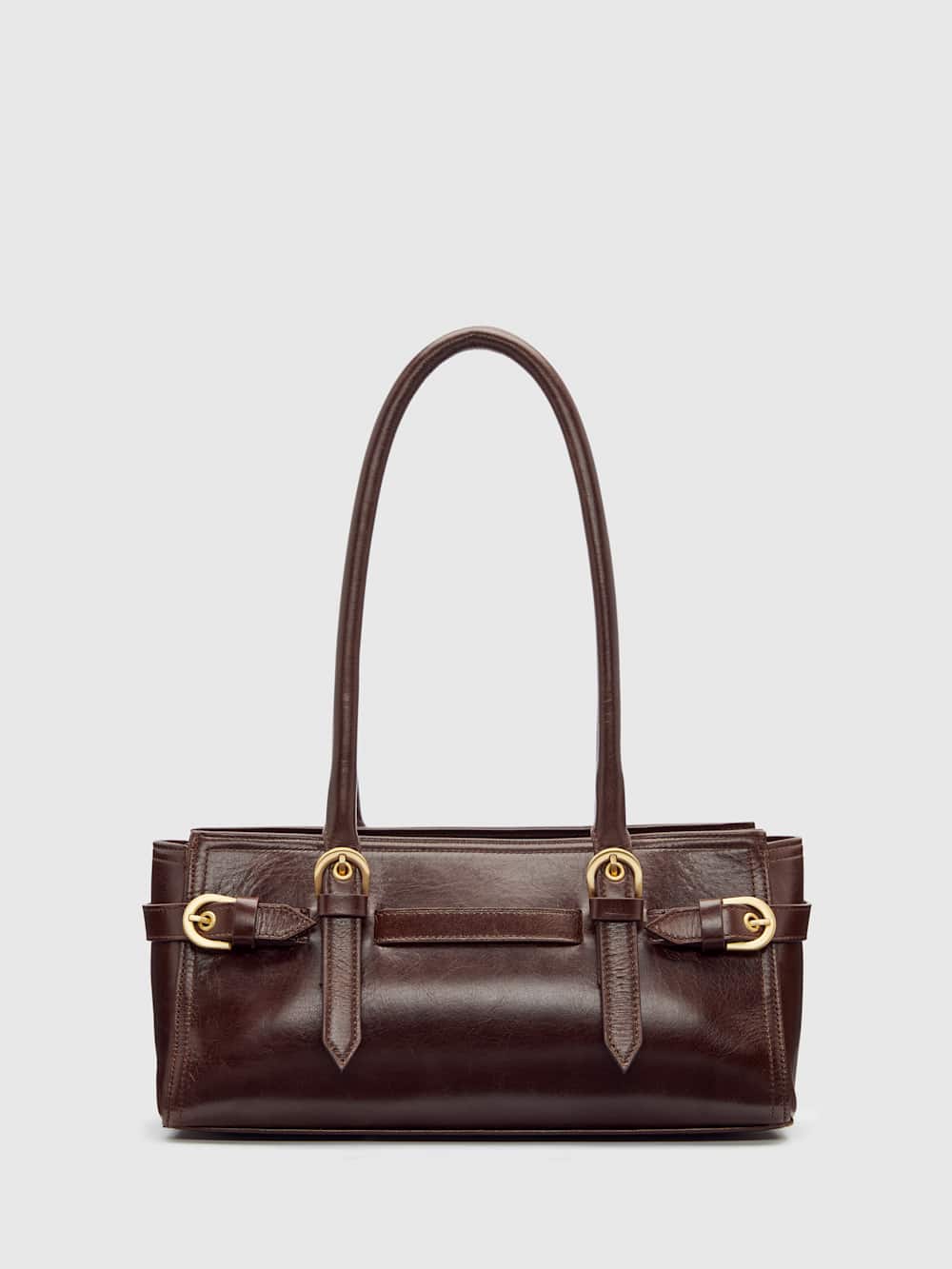 Reformation Beatrice Shoulder Bag - Chestnut Leather