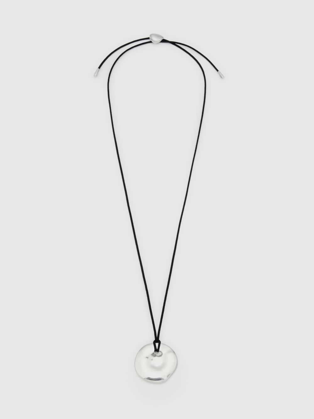Reformation Estelle Necklace - Silver Black