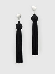 Reformation Dolores Tassel Earrings - Silver