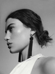 Reformation Dolores Tassel Earrings - Silver
