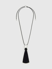 Reformation Dolores Tassel Necklace - Silver