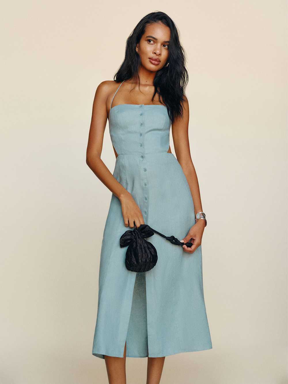Reformation Manon Dress - Turquoise