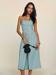 Reformation Manon Dress - Turquoise