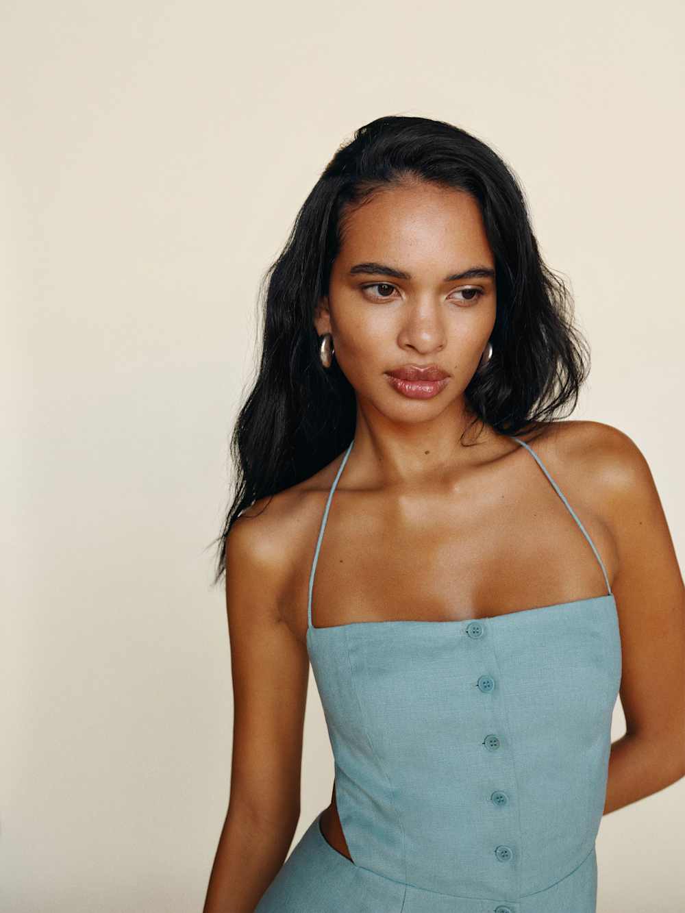 Reformation Manon Dress - Turquoise