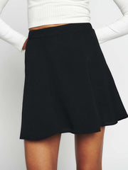 Reformation Flounce Skirt - Black