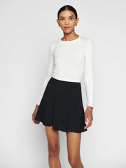 Reformation Flounce Skirt - Black