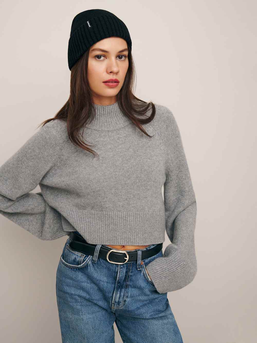 Reformation Patagonia Brodeo Beanie - Black