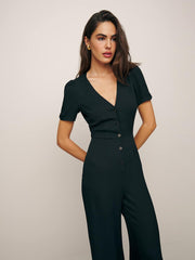 Reformation France Jumpsuit - Black
