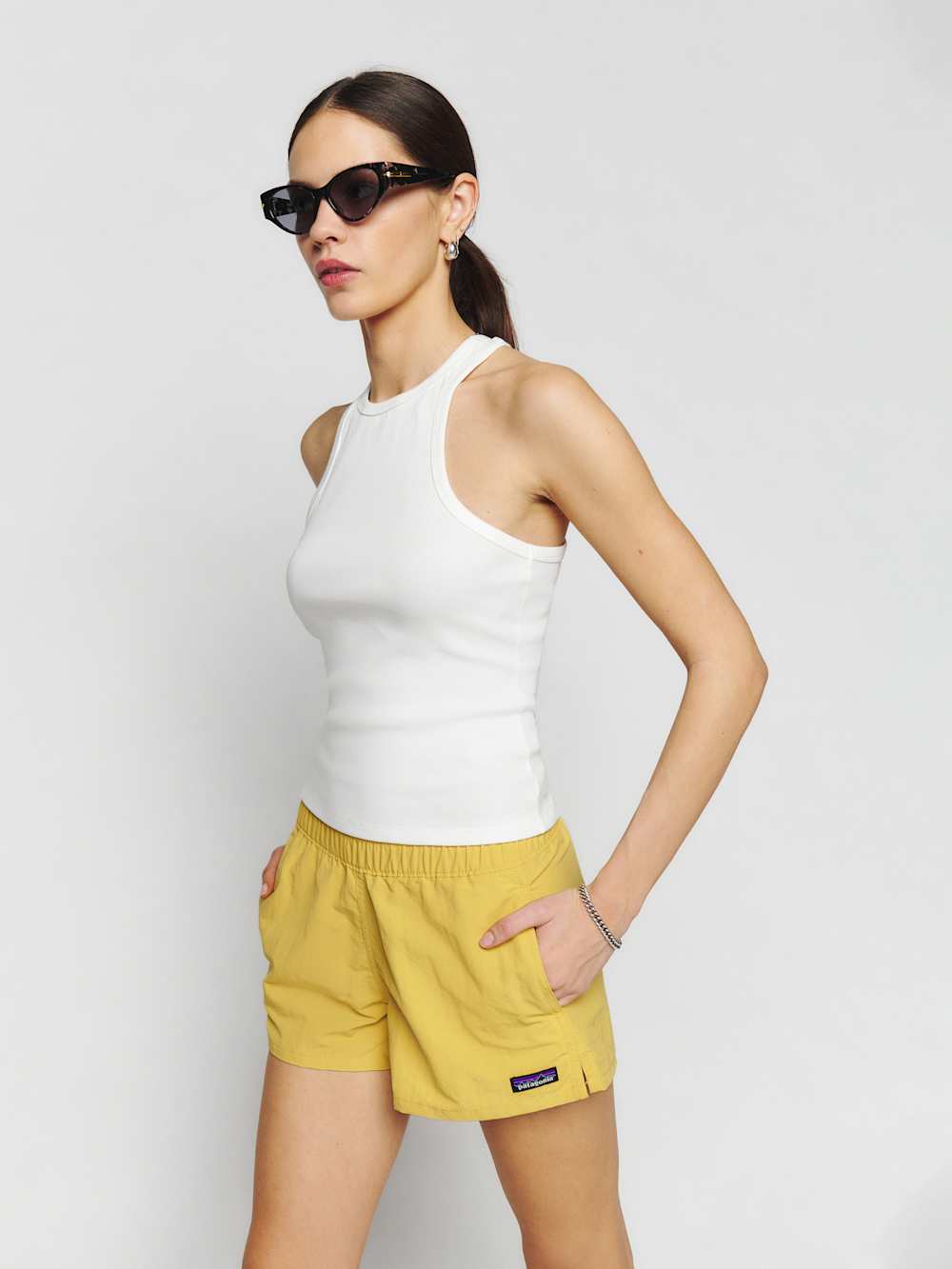 Reformation Patagonia Barely Baggies Shorts - Surfboard Yellow