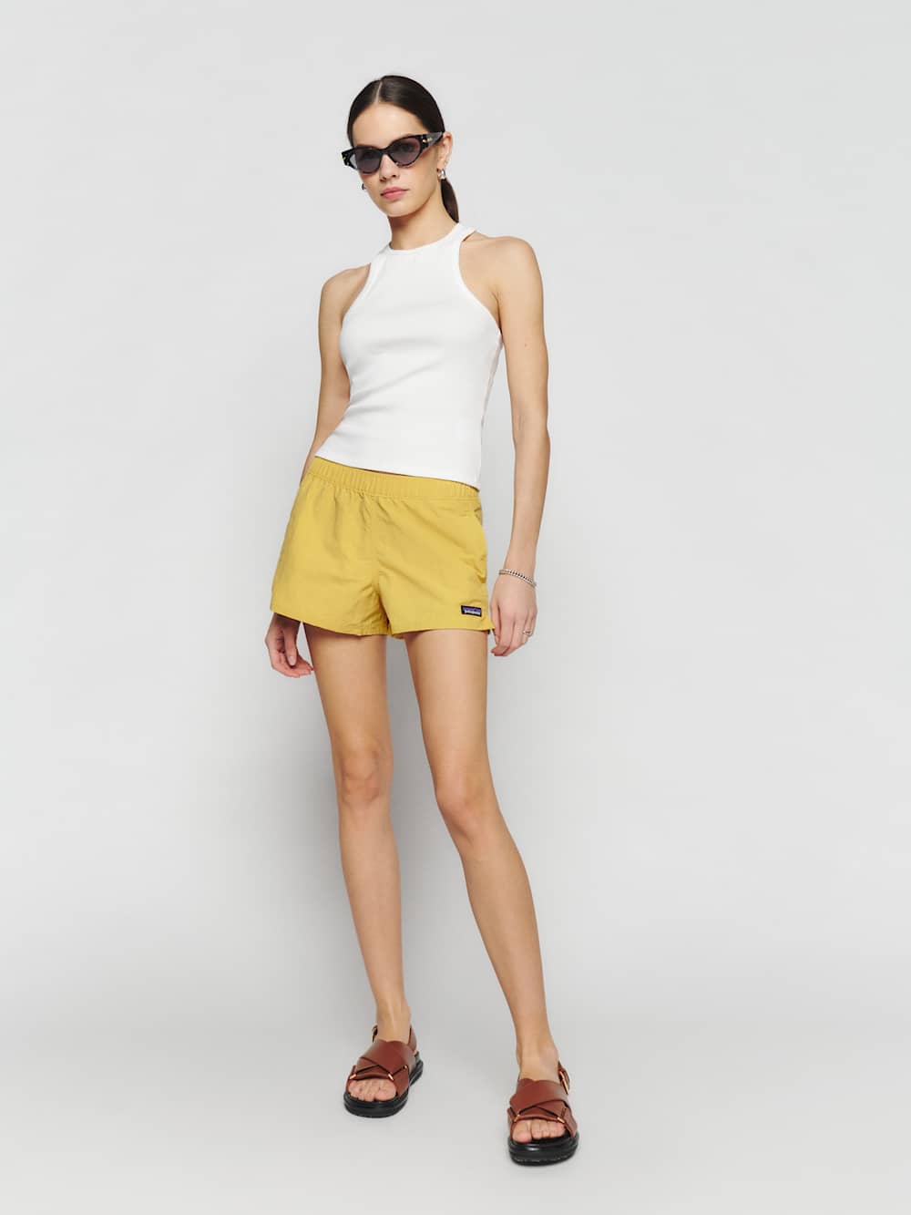 Reformation Patagonia Barely Baggies Shorts - Surfboard Yellow