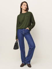 Reformation Patagonia M's L/s P-6 Logo Responsibili-tee - Torrey Pine Green