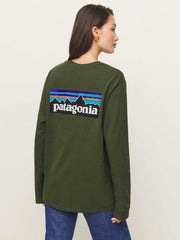 Reformation Patagonia M's L/s P-6 Logo Responsibili-tee - Torrey Pine Green