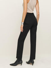 Reformation Cynthia High Rise Straight Jeans - Black
